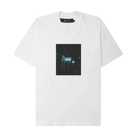 "SONY" TEE IN WHITE