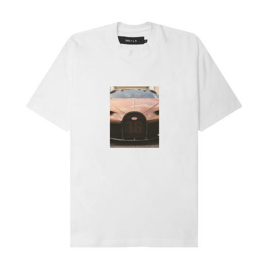 "TOP G" TEE IN WHITE