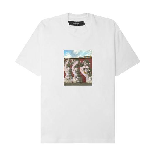 "TRES" TEE IN WHITE