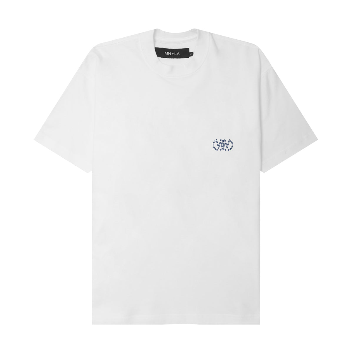 "TWIN M'$" BOX TEE IN WHITE
