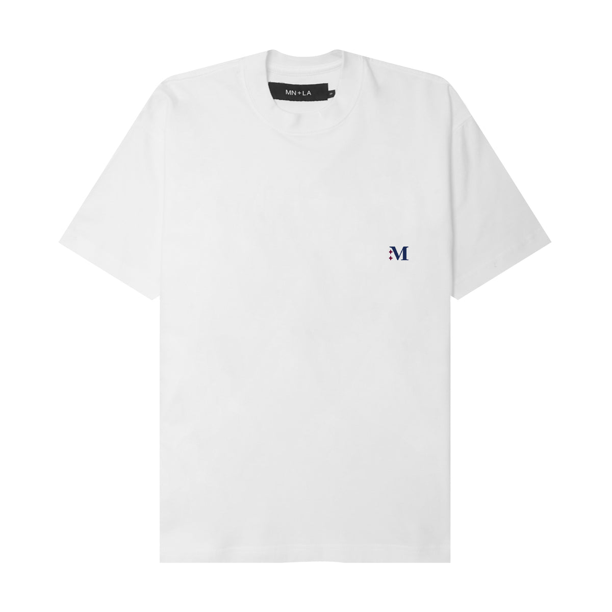 "M'$ & DIAMONDS" TEE IN WHITE