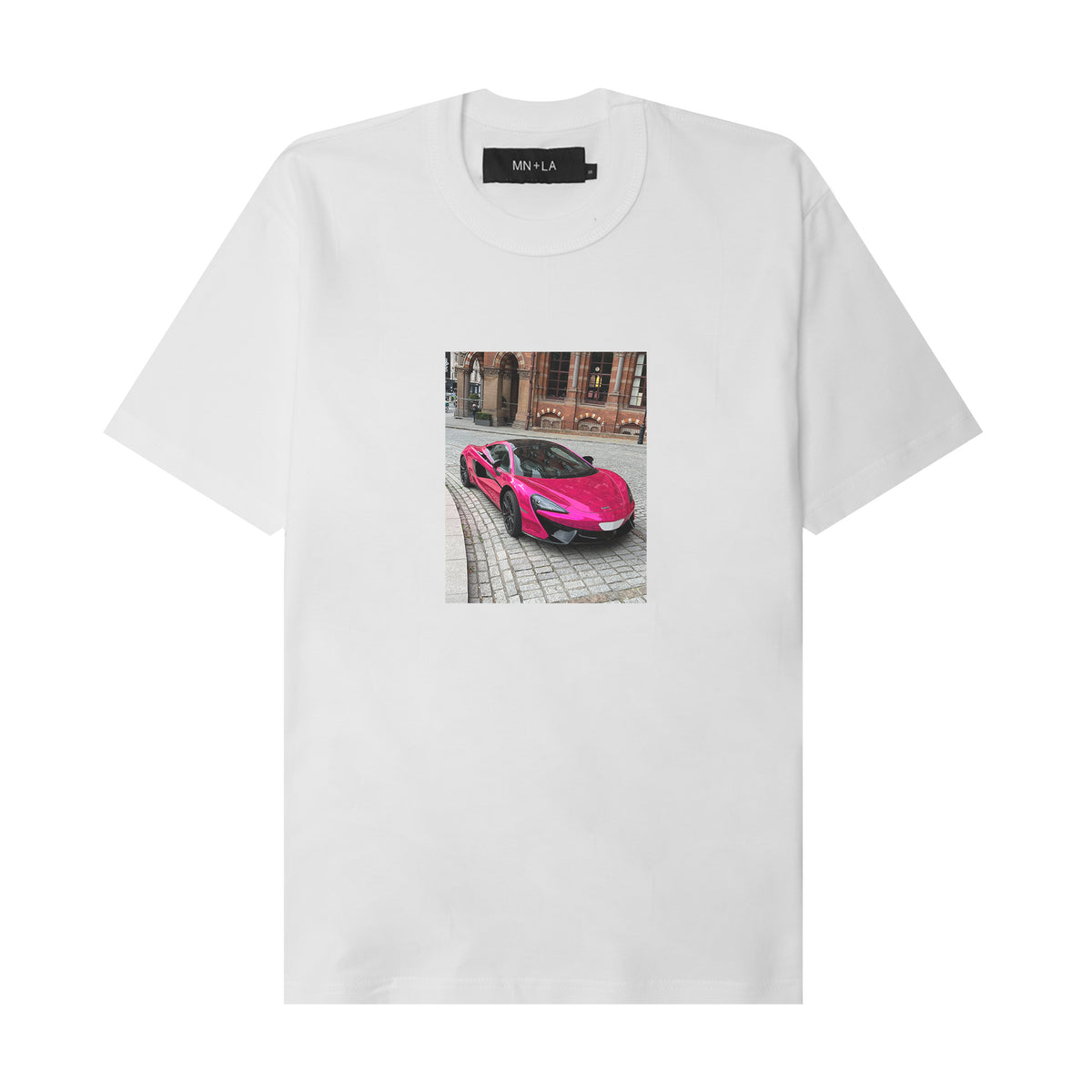 "P1" TEE IN WHITE