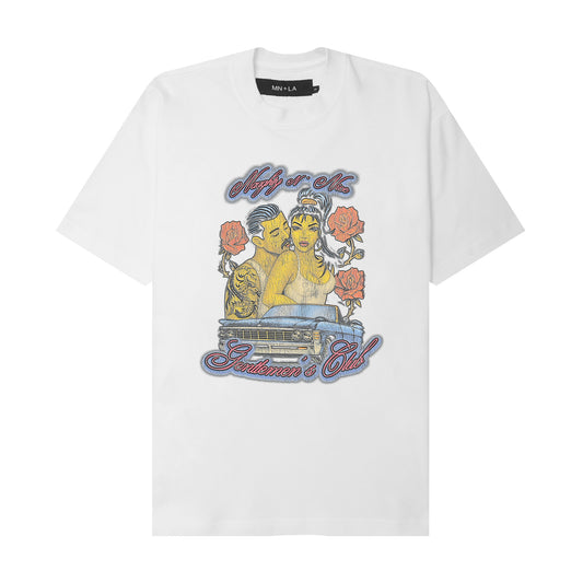 "EL ROMANTICO" TEE IN WHITE