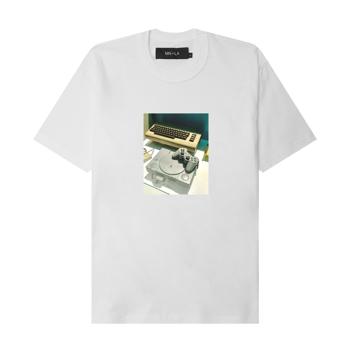 "PS1" TEE IN WHITE