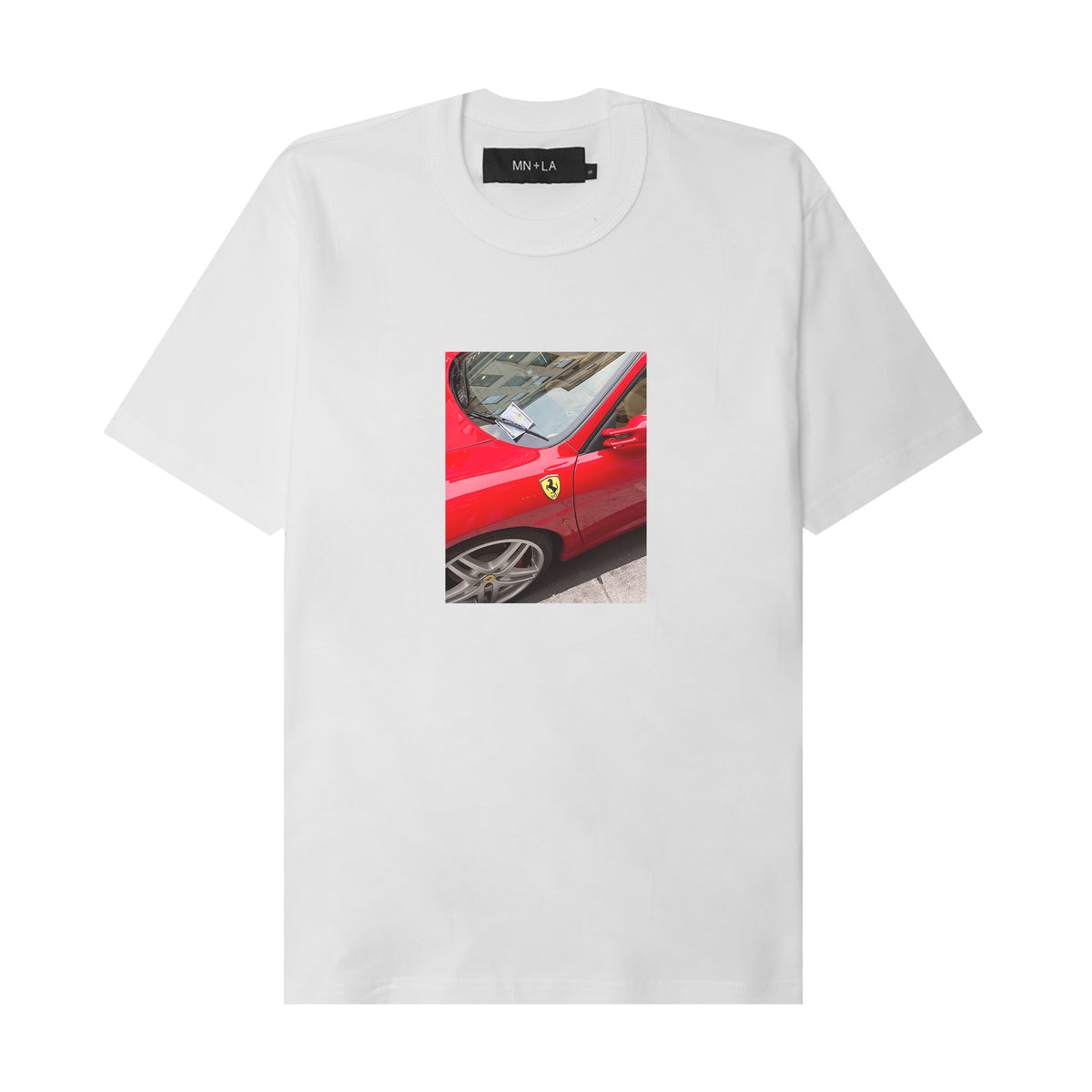 "RARRI PARKING TICKET" TEE IN WHITE