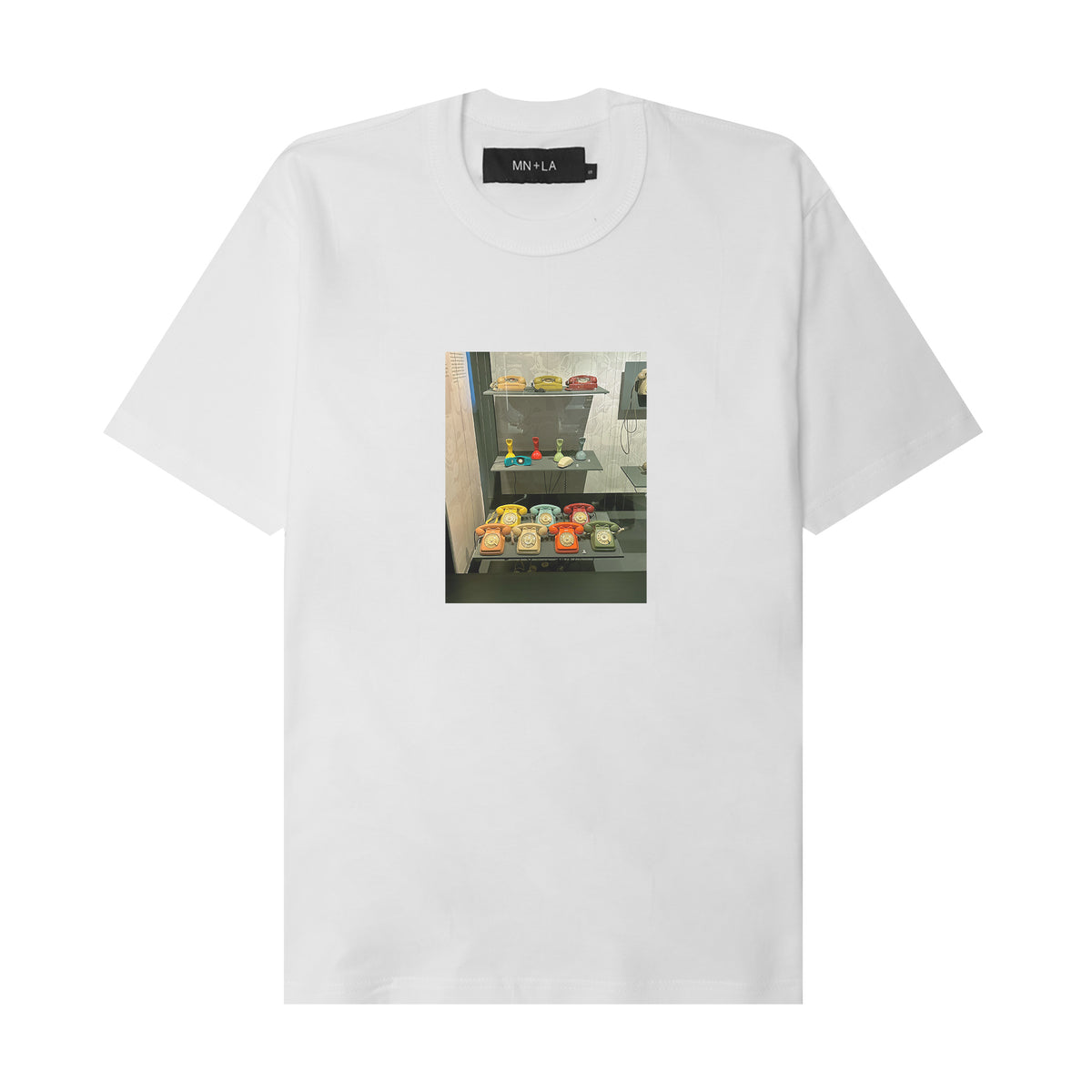 "TELÉFONO" TEE IN WHITE