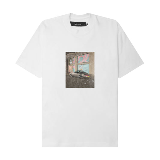 "911 LDN" TEE IN WHITE