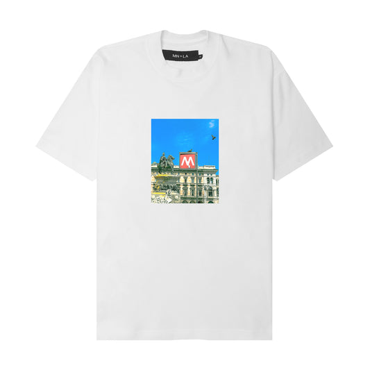 "METRO V2" TEE IN WHITE