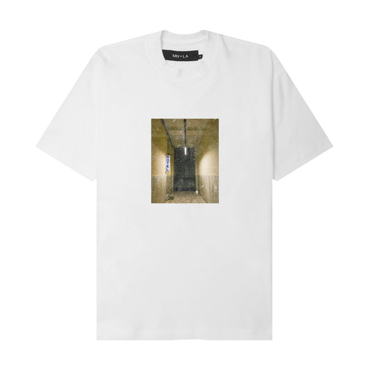 "GHOST HOTEL" TEE IN WHITE