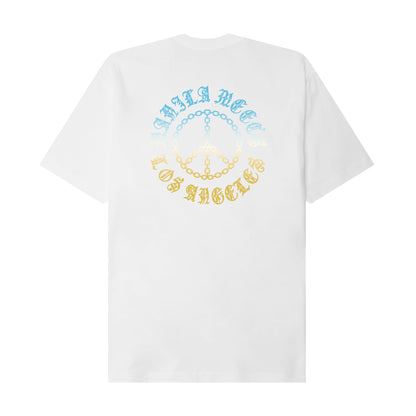 "CHAINS OF PEACE" TEE IN WHITE