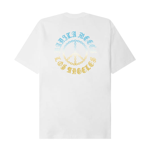 "CHAINS OF PEACE" TEE IN WHITE