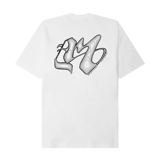 "M'$ RIFT" TEE IN WHITE