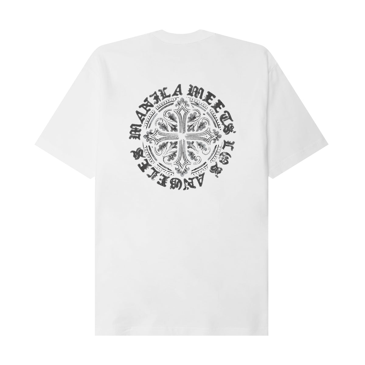 "IRON CROSS" TEE IN WHITE