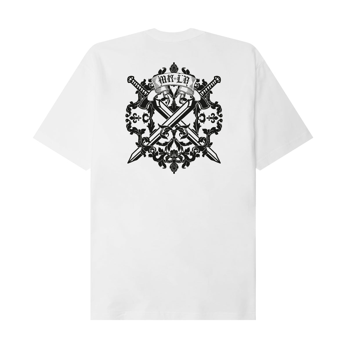 "DUAL WIELD" TEE IN WHITE