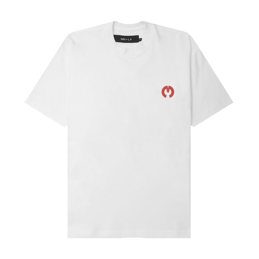 CONTEMPO RETRO "RING" TEE IN WHITE