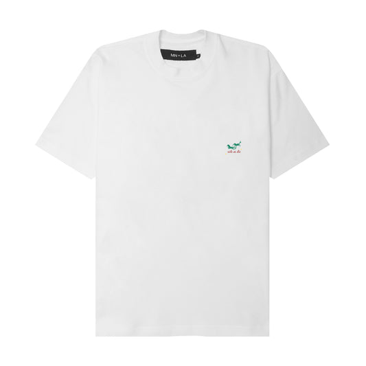 "RIDE OR DIE" TEE IN WHITE