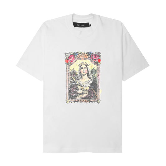 "IMMACULATE" TEE IN WHITE