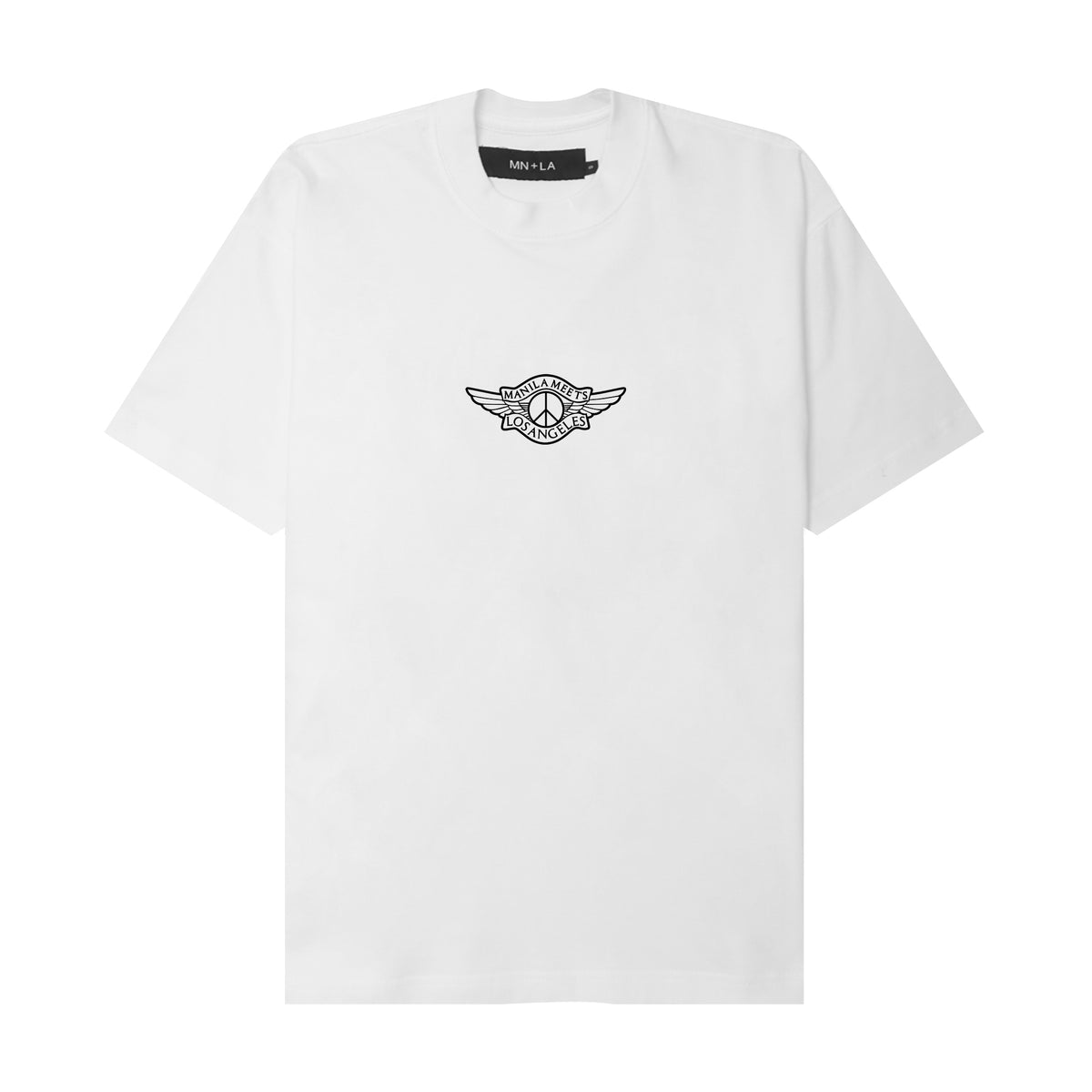 "PEACE TREATY" TEE IN WHITE
