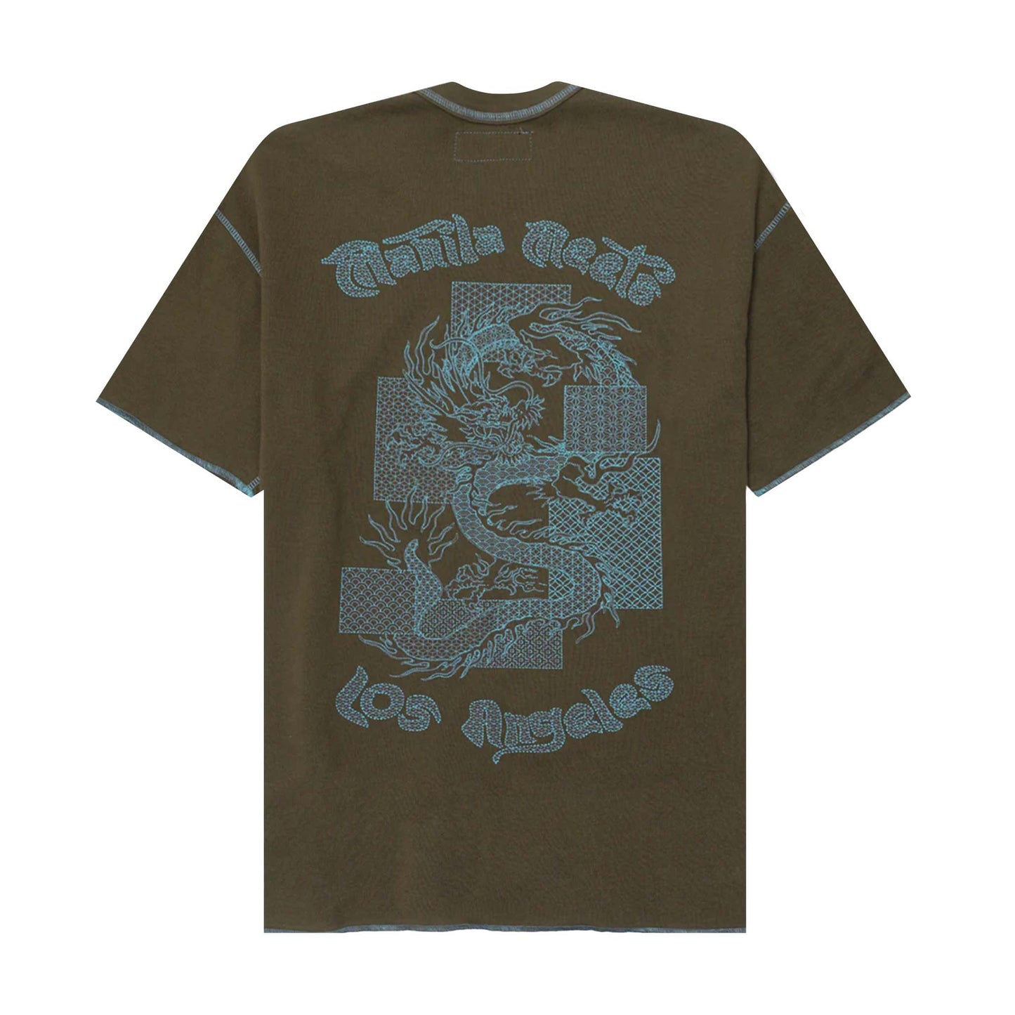 "YEAR OF THE DRAGON" MILITIA BOX TEE IN OLIVE