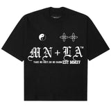 "TAKE NO SHIT, DO NO HARM" TEE IN ANTHRACITE