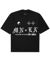 "TAKE NO SHIT, DO NO HARM" TEE IN ANTHRACITE