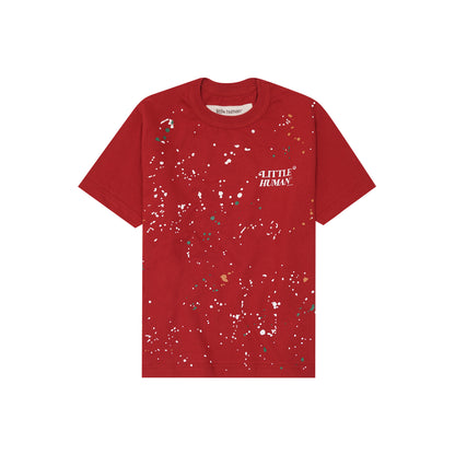 "PAINT SPLAT" LITTLE HUMAN™ TEE IN RARRI RED