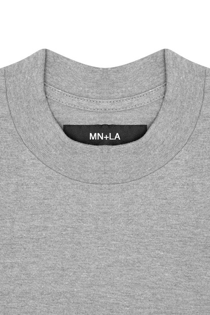BOX TEE IN HEATHER GREY