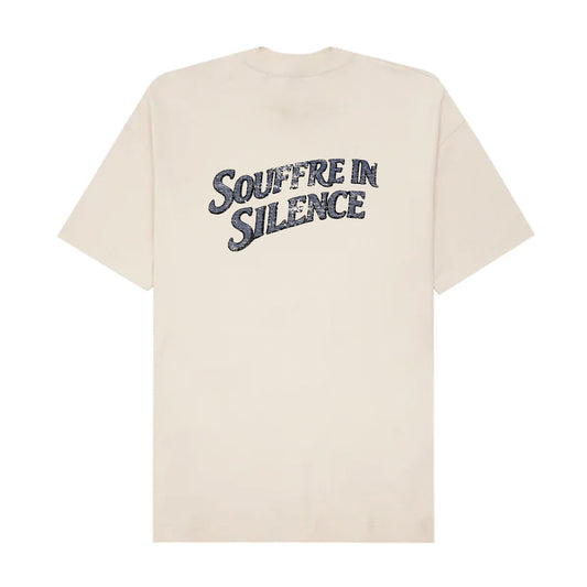 "SOUFFRE IN SILENCE" TEE IN OAT