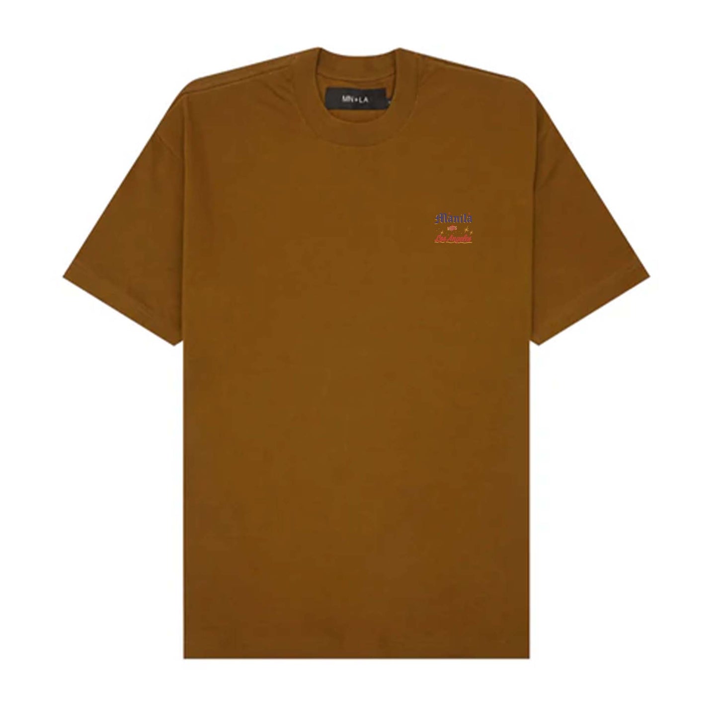 "MIDNIGHT MAGIC" TEE IN RUST