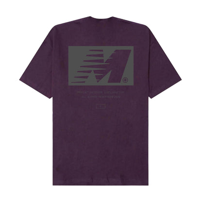 "OUTDOOR EXPLORATION" TEE IN SHADOW PURPLE