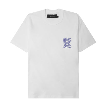 NAUGHTY N' NICE "DRAGON'S LUCK" TEE IN WHITE