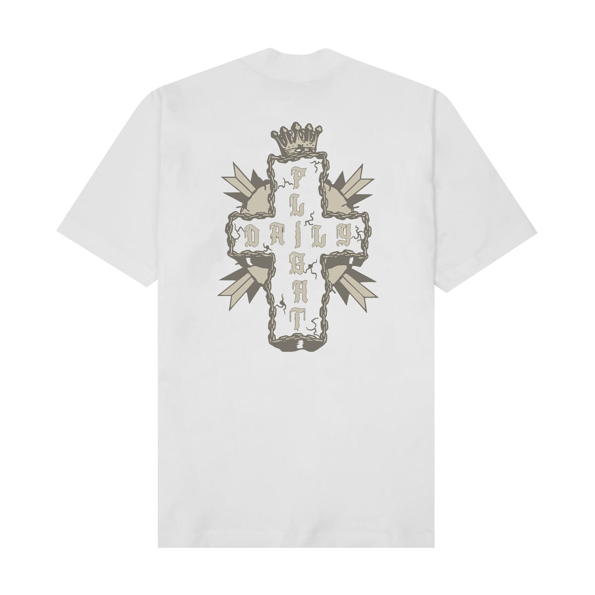 "OLD TESTAMENT" TEE IN WHITE