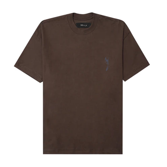 "SOUFFRE IN SILENCE" TEE IN WOOD