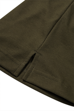 WAFFLE WEAVE MOCK NECK TEE V3.1 IN OLIVE