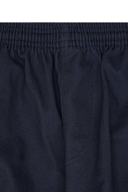 PLEATED ULTRA WIDE PANTS IN NAVY