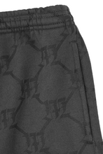 "MULTI M'$" LOUNGE PANTS IN CHARCOAL GREY