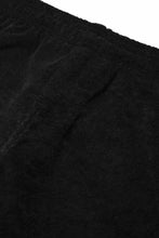 ANTHRACITE TOWEL RAW FINISH SWEATSHORTS