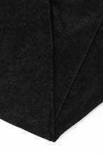 ANTHRACITE TOWEL TERRY RAW FINISH LOUNGE PANTS