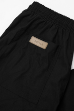 LINEN WIDE CROPPED PANTS IN ANTHRACITE