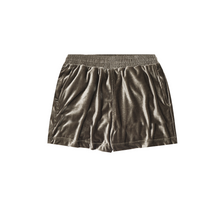 VELOUR HOUSE SHORTS IN OLIVE