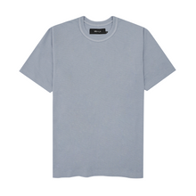 WAFFLE WEAVE OVERSIZED TEE IN GLACIER