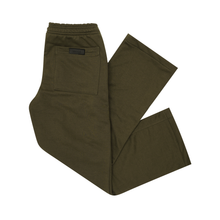 FRENCH TERRY BOOTCUT PANTS IN OLIVE