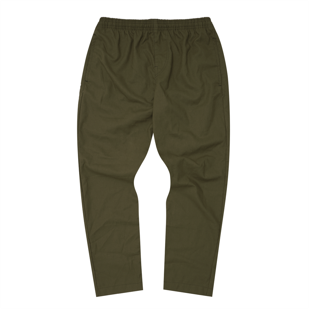 LINEN LOUNGE PANTS IN OLIVE – MN+LA