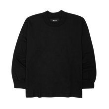 RAW STITCHING LONGSLEEVE TEE IN ANTHRACITE
