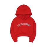 "VARSITY" LITTLE HUMAN™ HOODIE IN RARRI RED