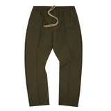 SHINOBI PLEATED LOUNGE PANTS IN OLIVE