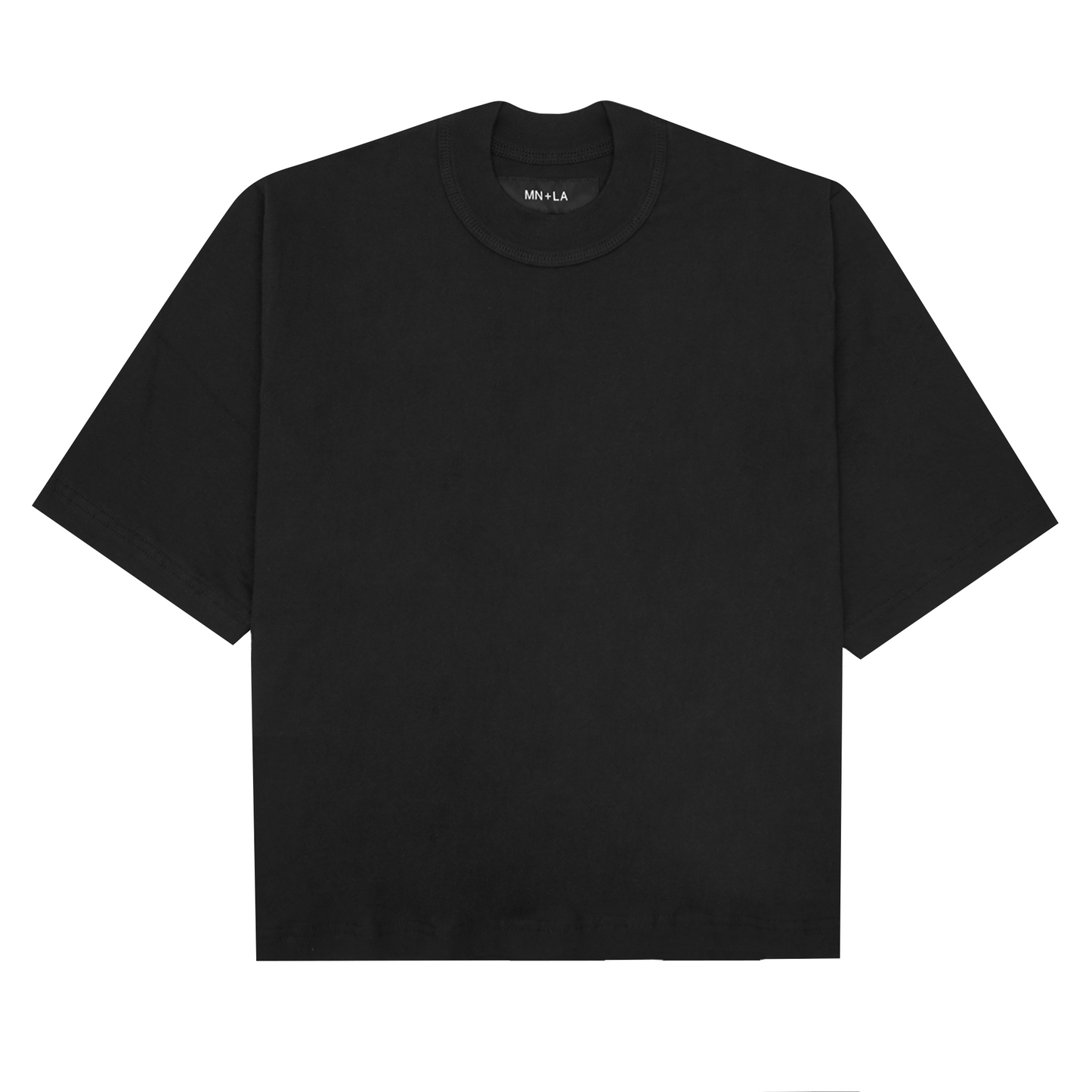 MOCK NECK TEE V3 IN CAVIAR
