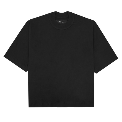 MOCK NECK TEE V3 IN CAVIAR
