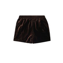VELOUR HOUSE SHORTS IN WOOD