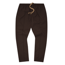 LINEN PLEATED LOUNGE PANTS IN WOOD